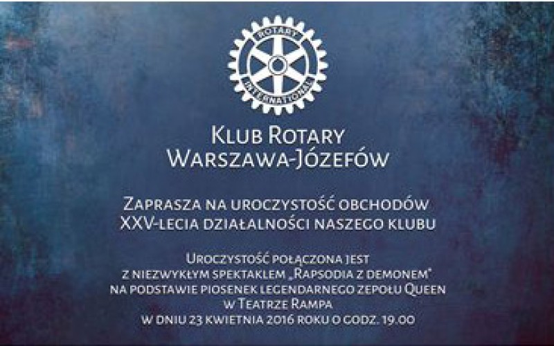 Obchody 25-lecie Klubu Rotary Warszawa-Józefów