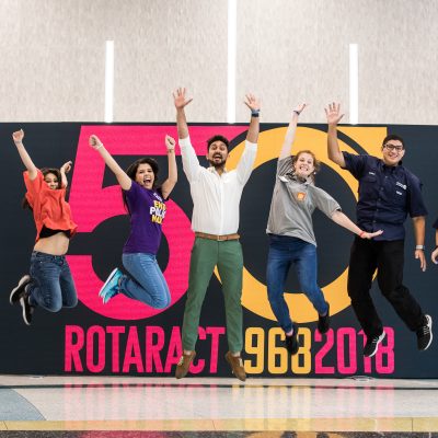 Attendees at the Rotaract 50 exhibit. Toronto, Ontario, Canada. 22 June 2018.