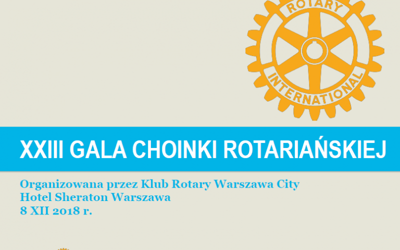 XXIII Gala Choinki Rotariańskiej – RC Warszawa City
