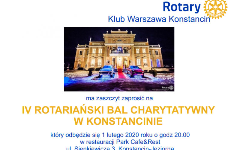 IV Rotariański Bal Charytatywny w Konstancinie