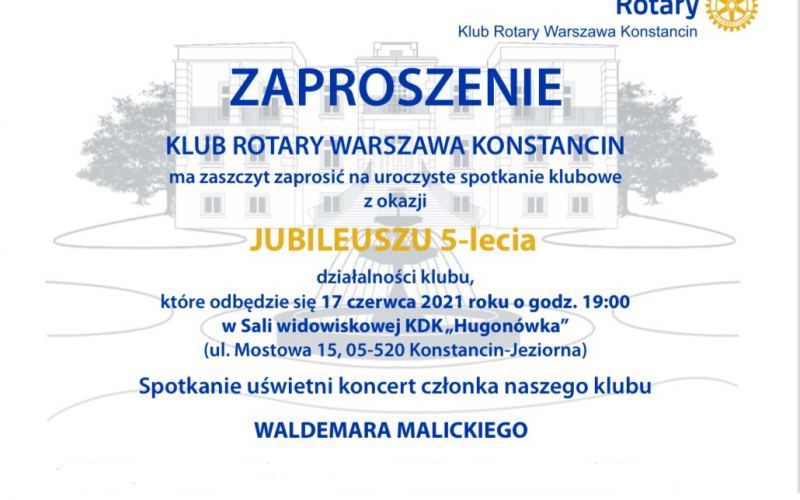 Jubileusz 5-lecia RC Warszawa Konstancin