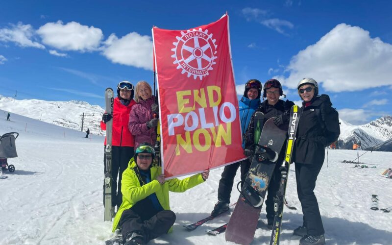 Zaproszenie dla Rotarian i przyjaciół Rotary na narciarskie spotkanie promujące POLIO w Livigno