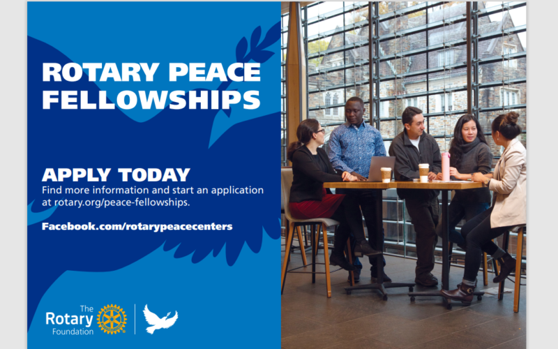 Trwa nabór na Rotary Peace Fellowship