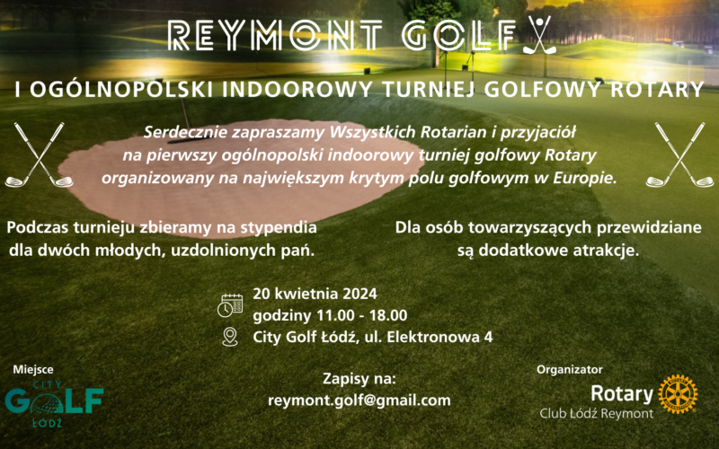 Reymont Golf – I Ogólnopolski Indoorowy Turniej Golfowy Rotary