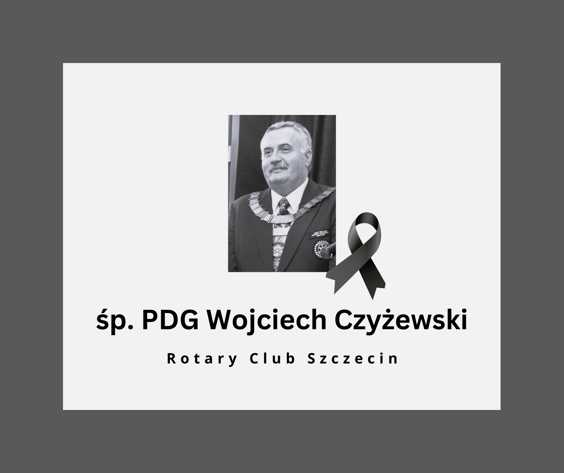 Żegnamy śp. PDG Wojciecha Czyżewskiego