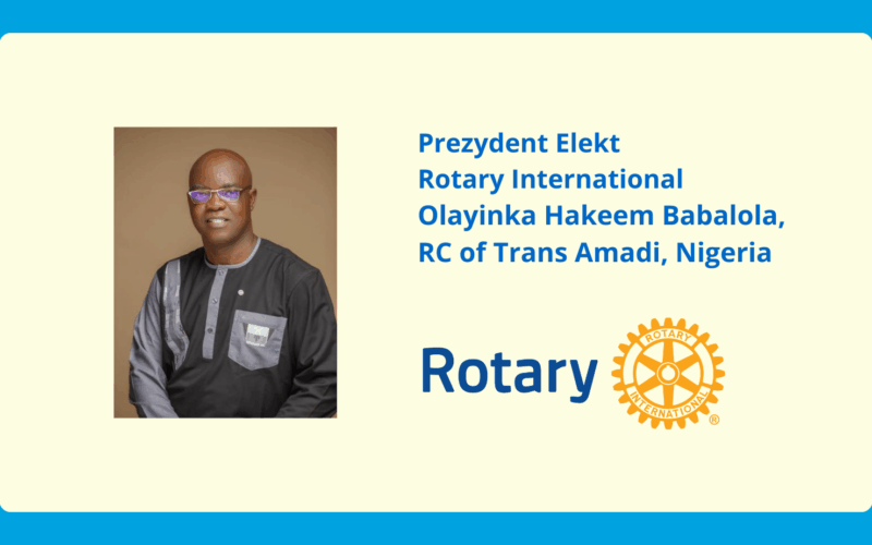 Olayinka Hakeem Babalola wybrany na prezydenta Rotary International na lata 2026–27