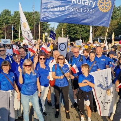 Przed wyjściem Pochodu z Albertasem