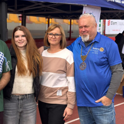 Justyna zca Dyr Placówek Opiekuńczo wychowawczych i Jarek nasz Prezydent Klubu