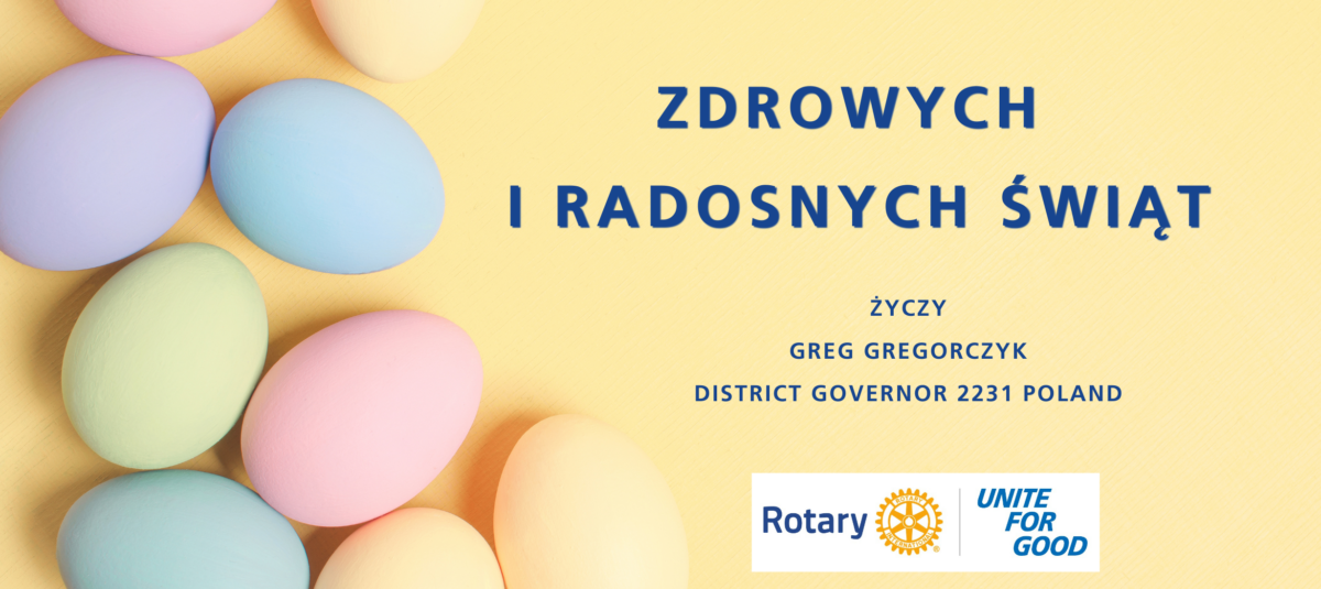 Życzenia od Gubernatora Dystryktu 2231 Grega Gregorczyka