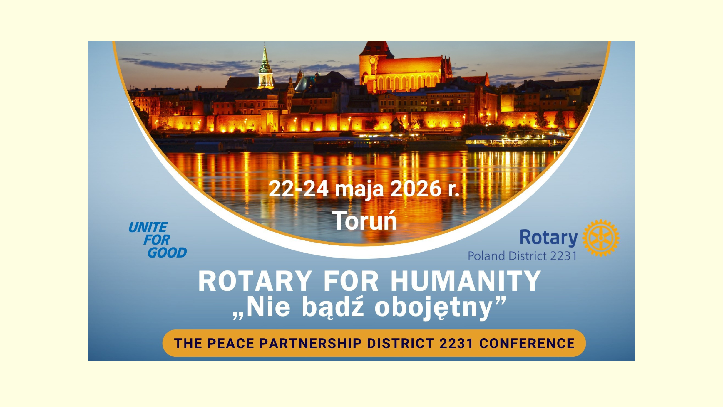 Zaproszenie do rejestracji na Konferencję Dystryktu w Toruniu