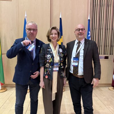 Tomasz, Alberto oraz Agnese Lāce Ministra Kultury Łotwy