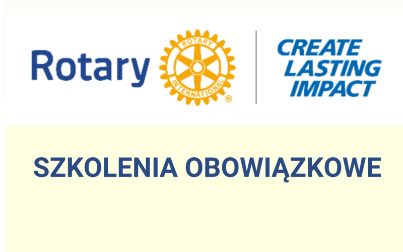 Rejestracja na obowiązkowe szkolenia Rotary w Bydgoszczy